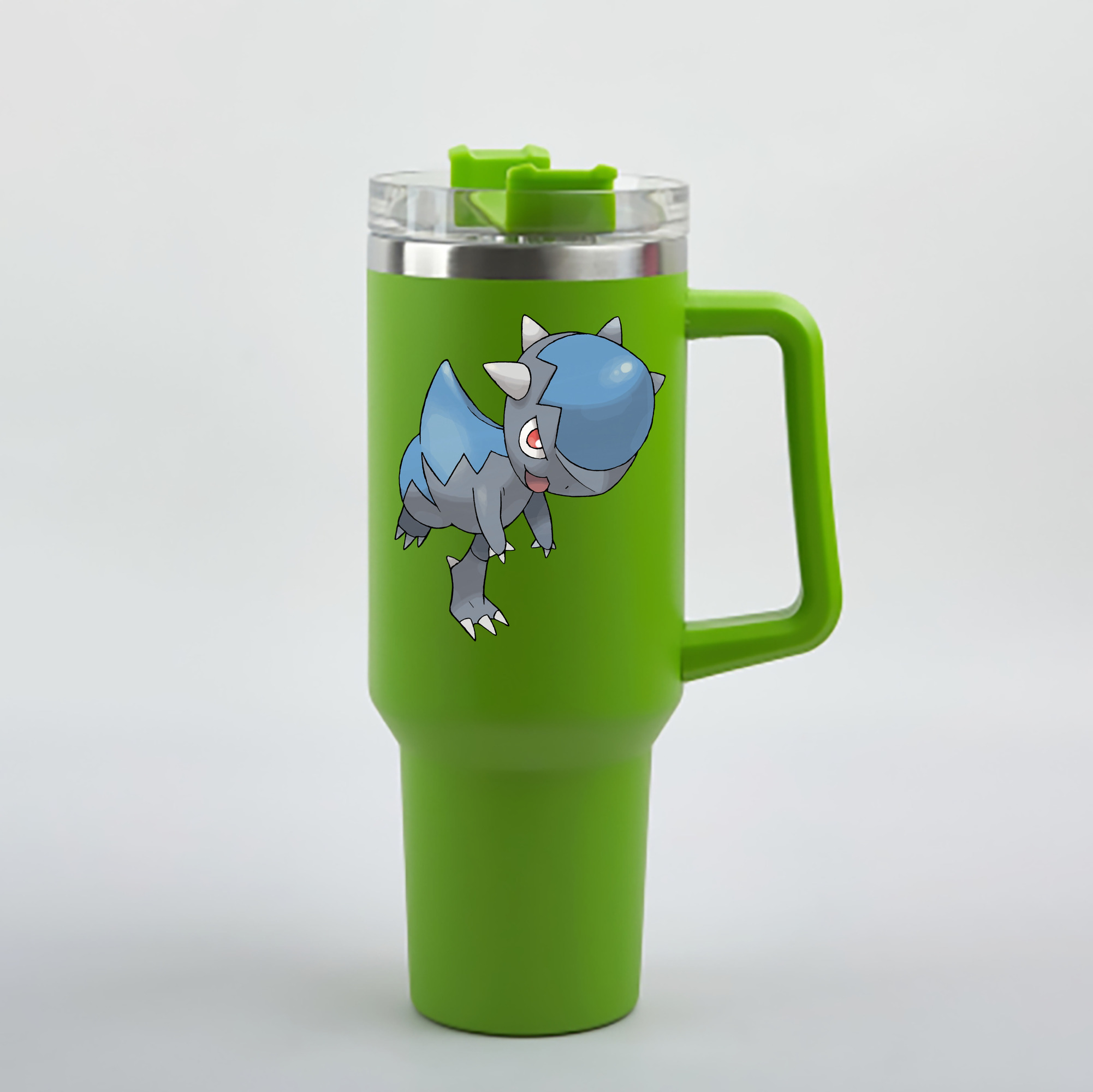 （画像用） ポケットモンスター Pokémon 1200mL車用タンブラー - クリスタルステッカー（プラスチックストロー付き）